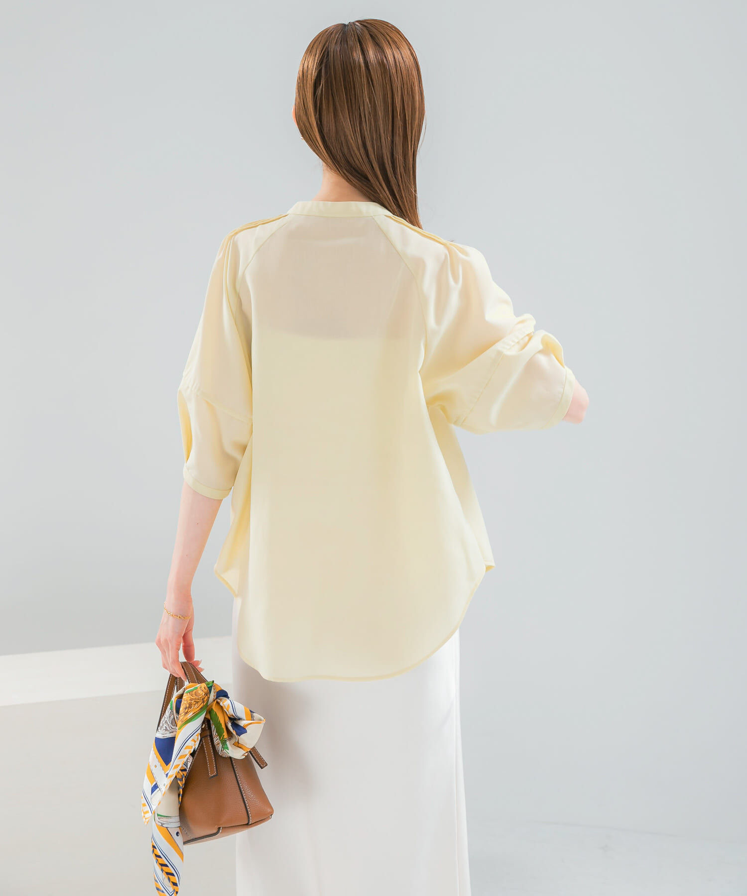 URBAN RESEARCH ROSSO「『WEB/一部店舗限定』UVカットウォッシャブルリネン混シャツブラウス」|シャツ・ブラウス|