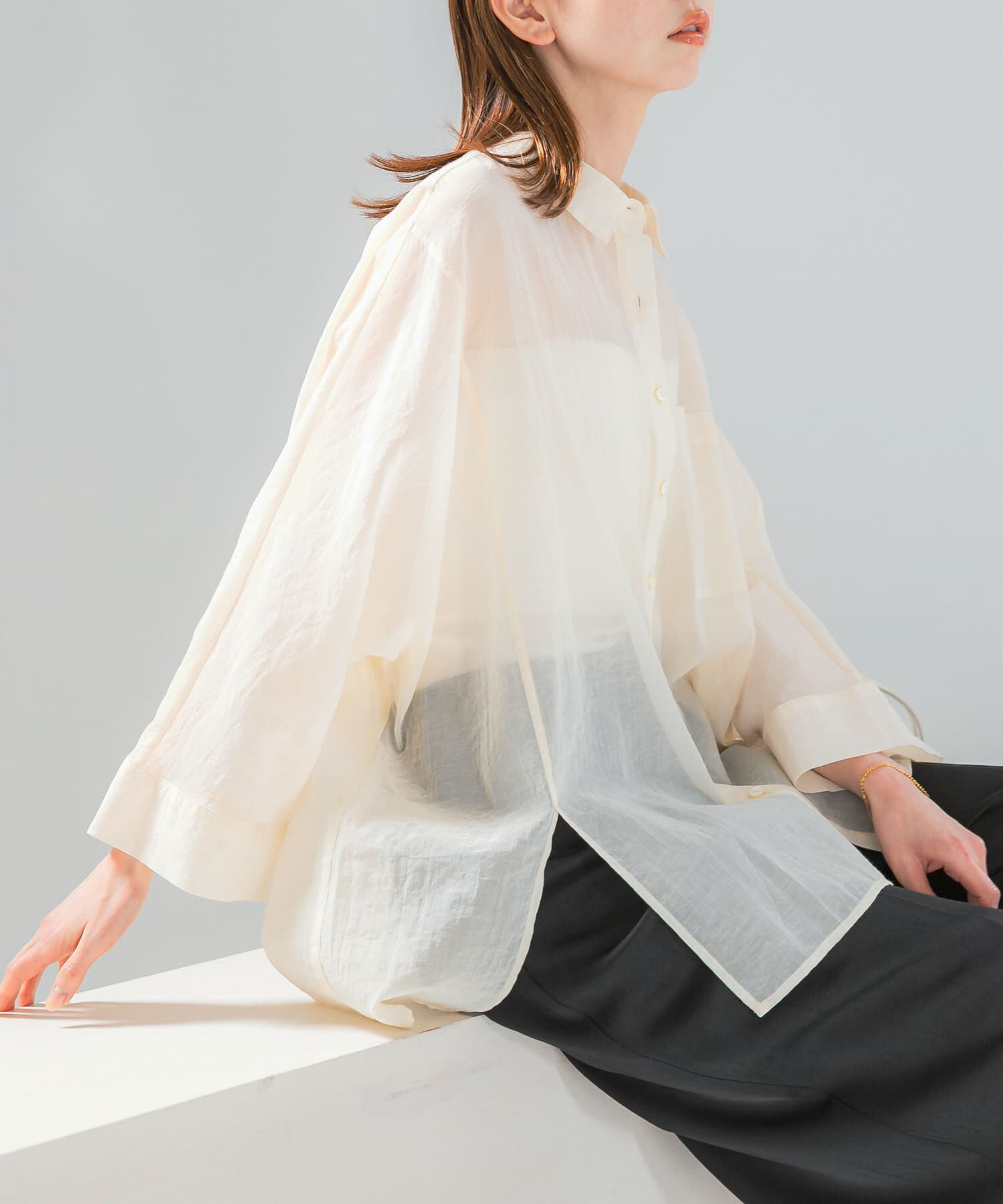 URBAN RESEARCH ROSSO「シアーコットンドルマンシャツ」|シャツ・ブラウス|