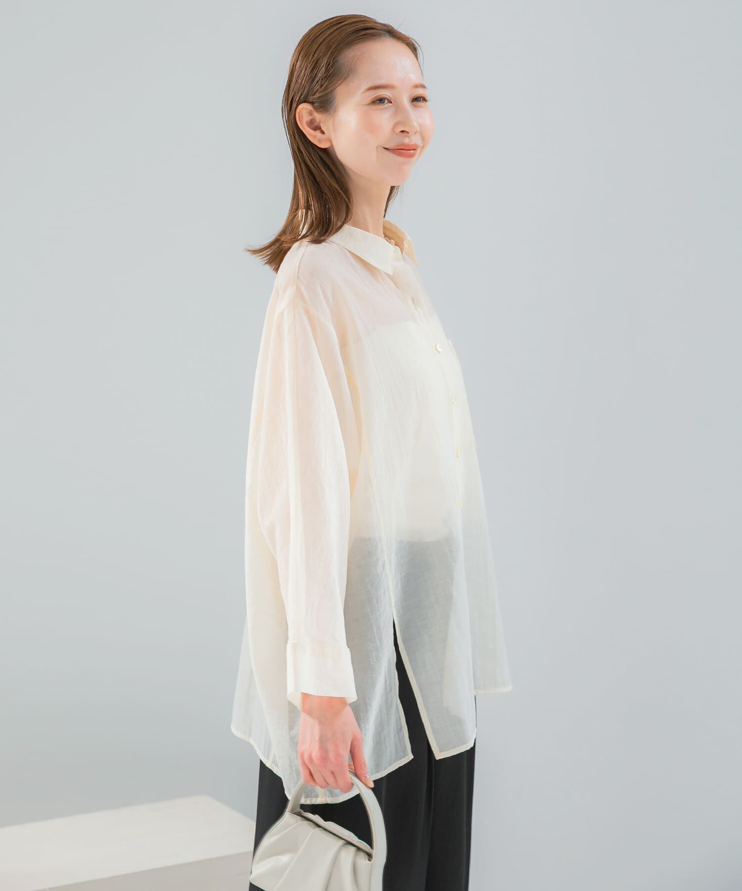 URBAN RESEARCH ROSSO「シアーコットンドルマンシャツ」|シャツ・ブラウス|