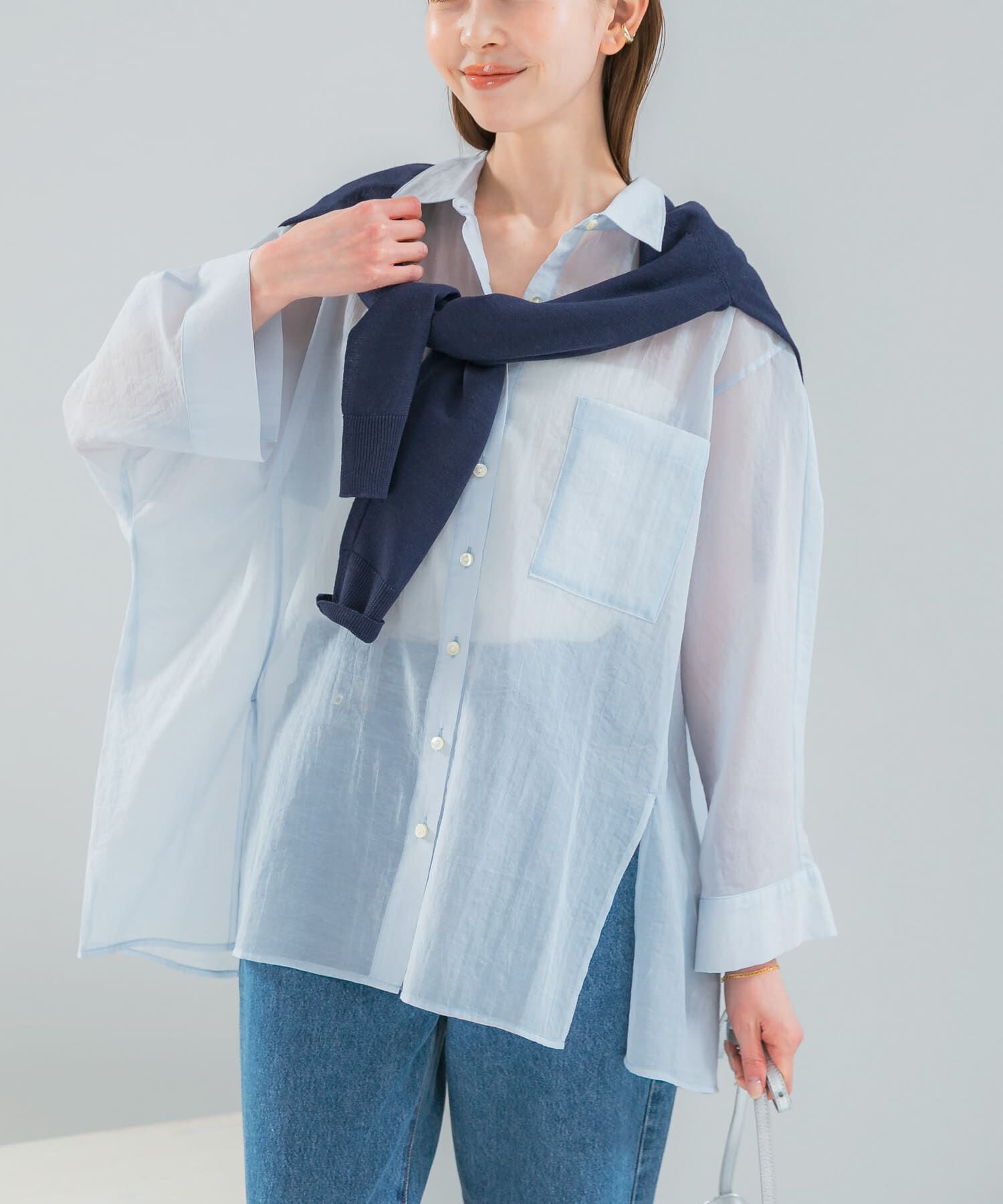 URBAN RESEARCH ROSSO「シアーコットンドルマンシャツ」|シャツ・ブラウス|