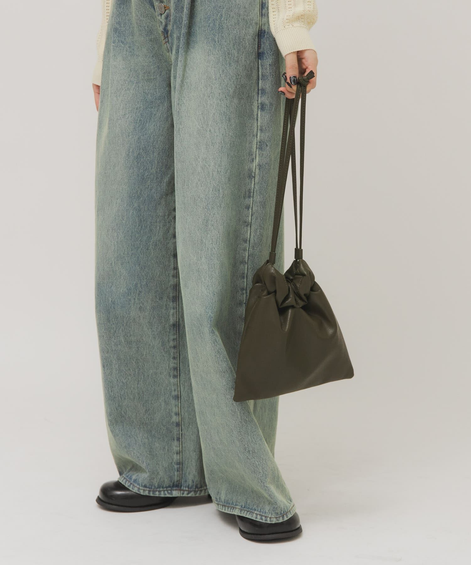  「ギャザーデザインミニBAG」|ショルダー・メッセンジャー|