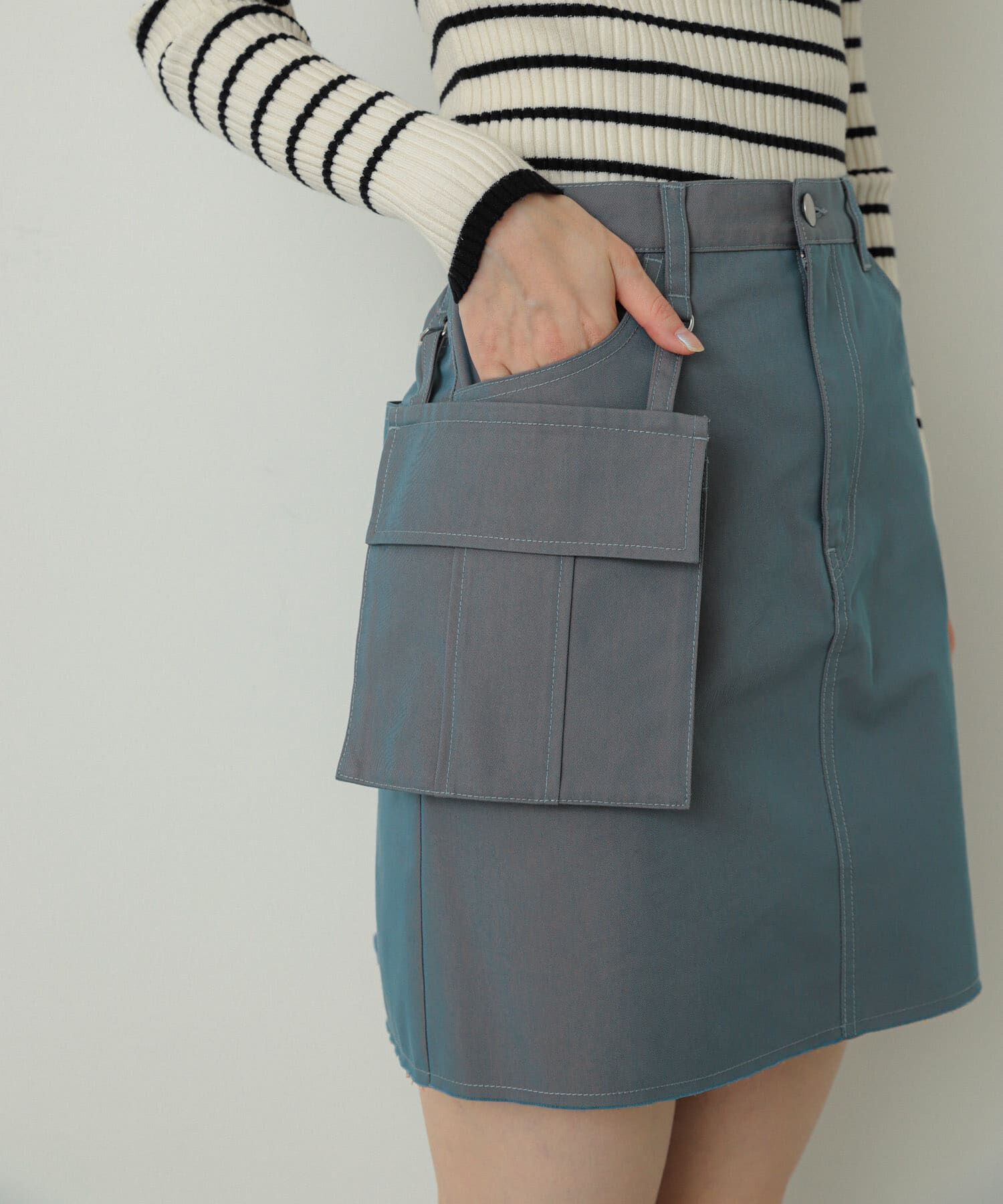 SENSE OF PLACE by URBAN RESEARCH「サイドポケットツキミニスカート」|スカート|