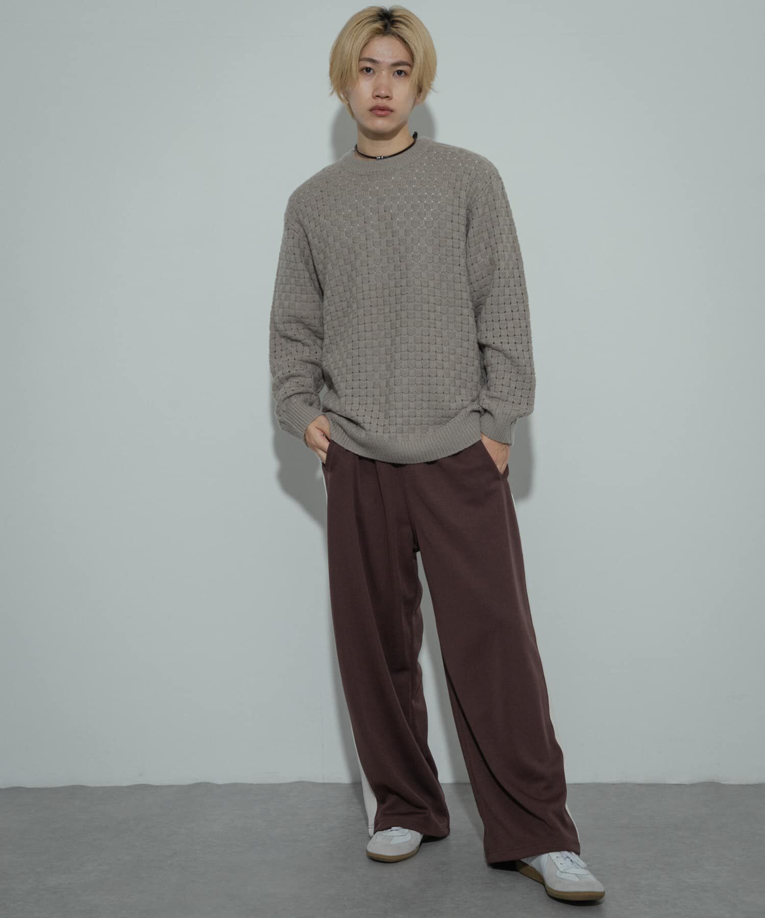 SENSE OF PLACE by URBAN RESEARCH「クロス編みシアークルーネックニット」|ニット・セーター|