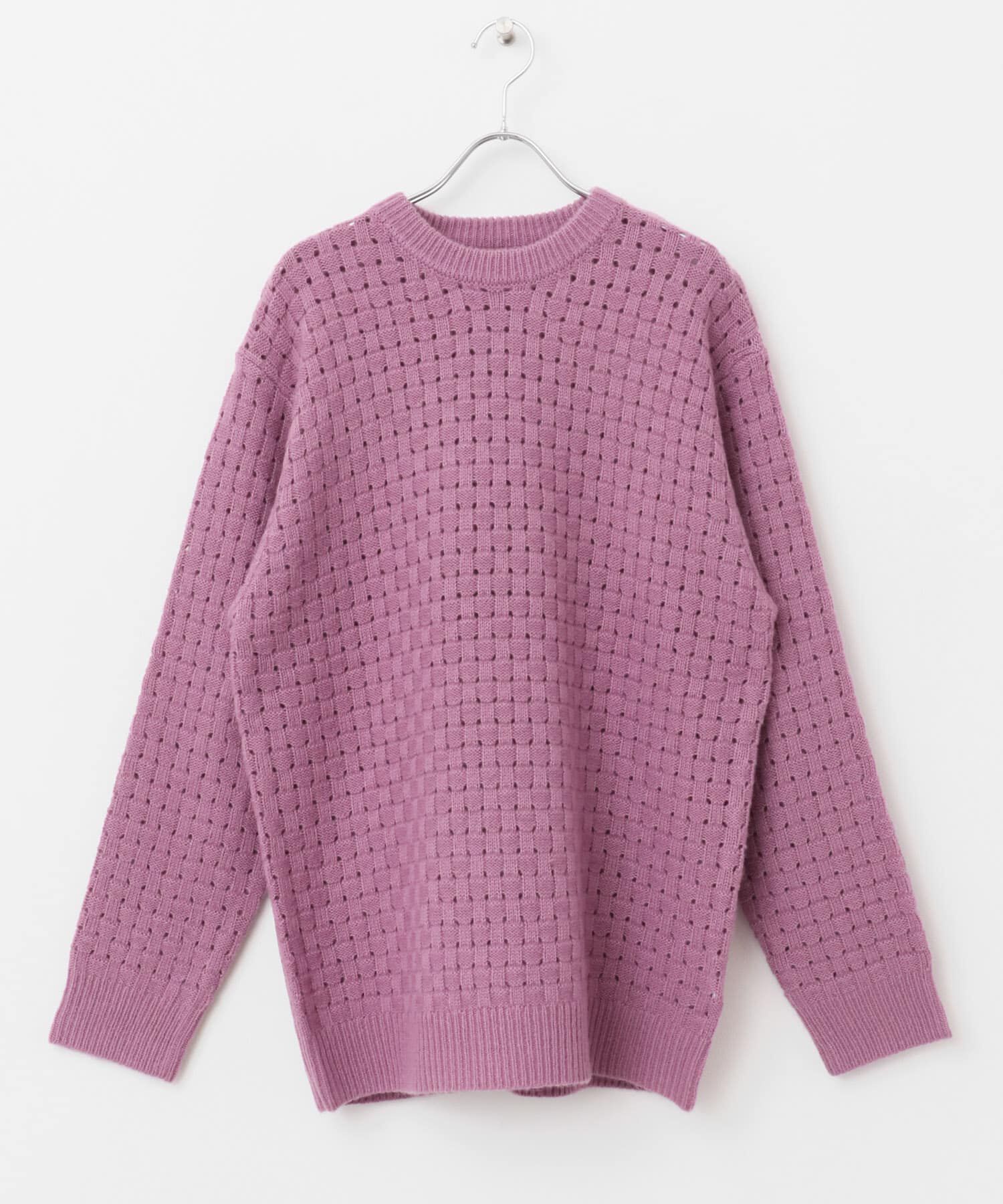 SENSE OF PLACE by URBAN RESEARCH「クロス編みシアークルーネックニット」|ニット・セーター|