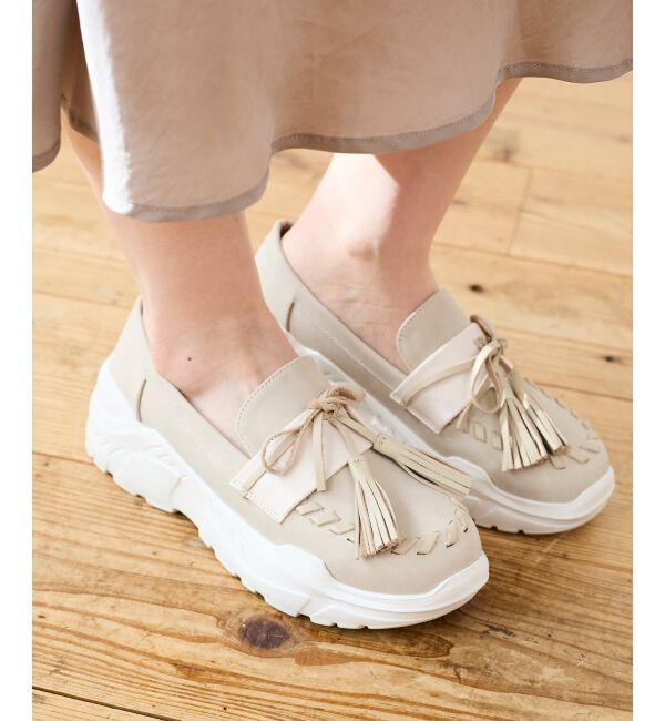  「《WEB限定アイテム》タッセルローファースニーカー」|スニーカー|