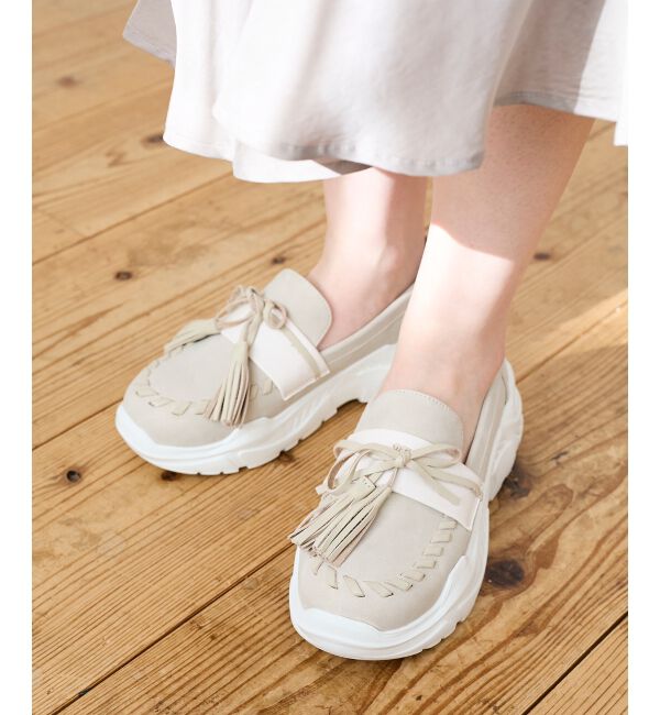  「《WEB限定アイテム》タッセルローファースニーカー」|スニーカー|