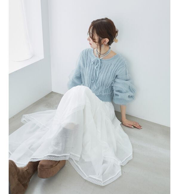 MAJESTICLEGON「ティアードヘムラインスカート」|スカート|