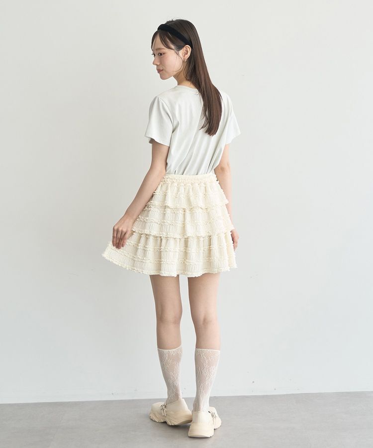 earth music&ecology「フリフリミニスカート」|スカート|