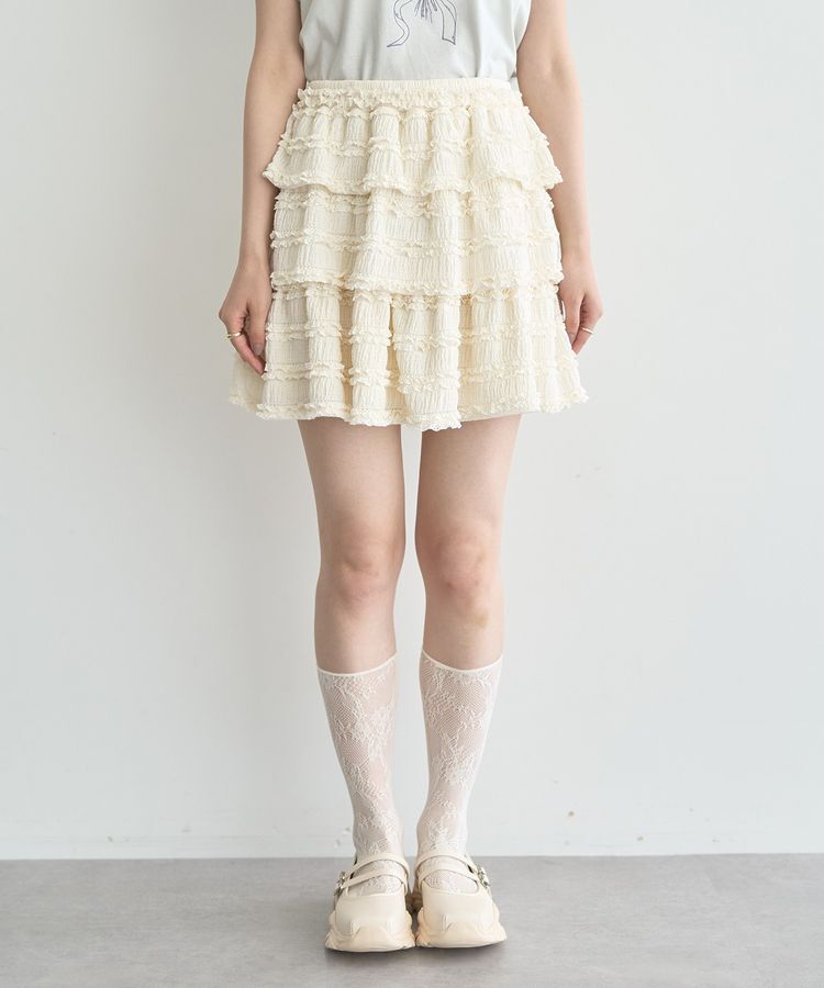 earth music&ecology「フリフリミニスカート」|スカート|