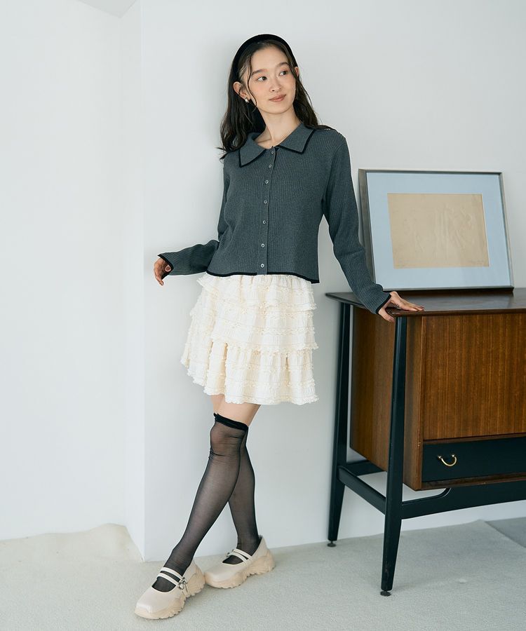 earth music&ecology「フリフリミニスカート」|スカート|