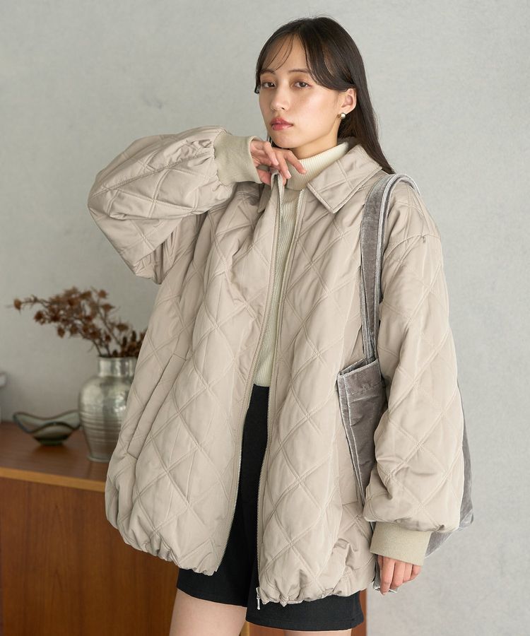 earth music&ecology「【WEB限定】ダブルステッチキルティングコート」|その他|