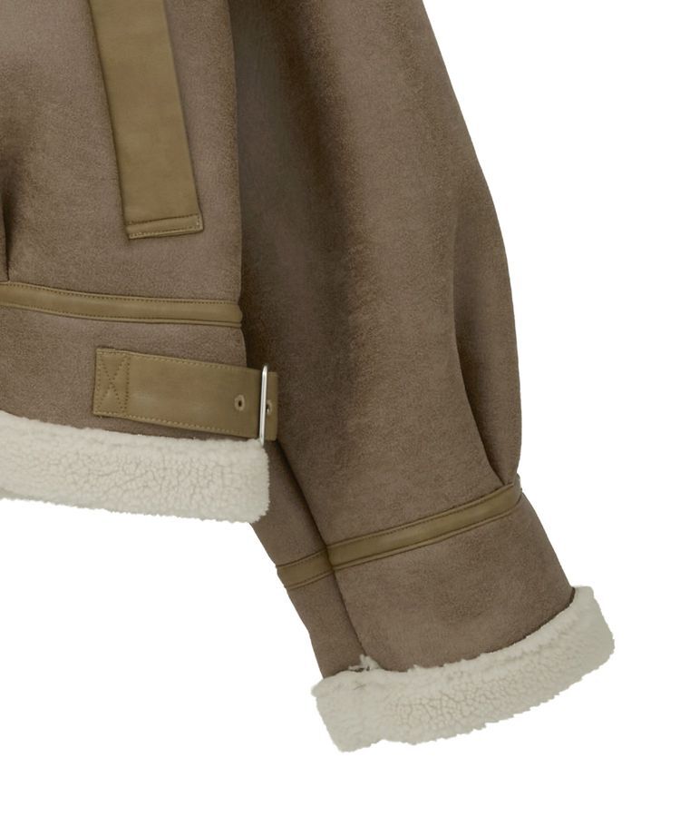 earth music&ecology「フェイクムートンジャケット」|ブルゾン・スタジャン|