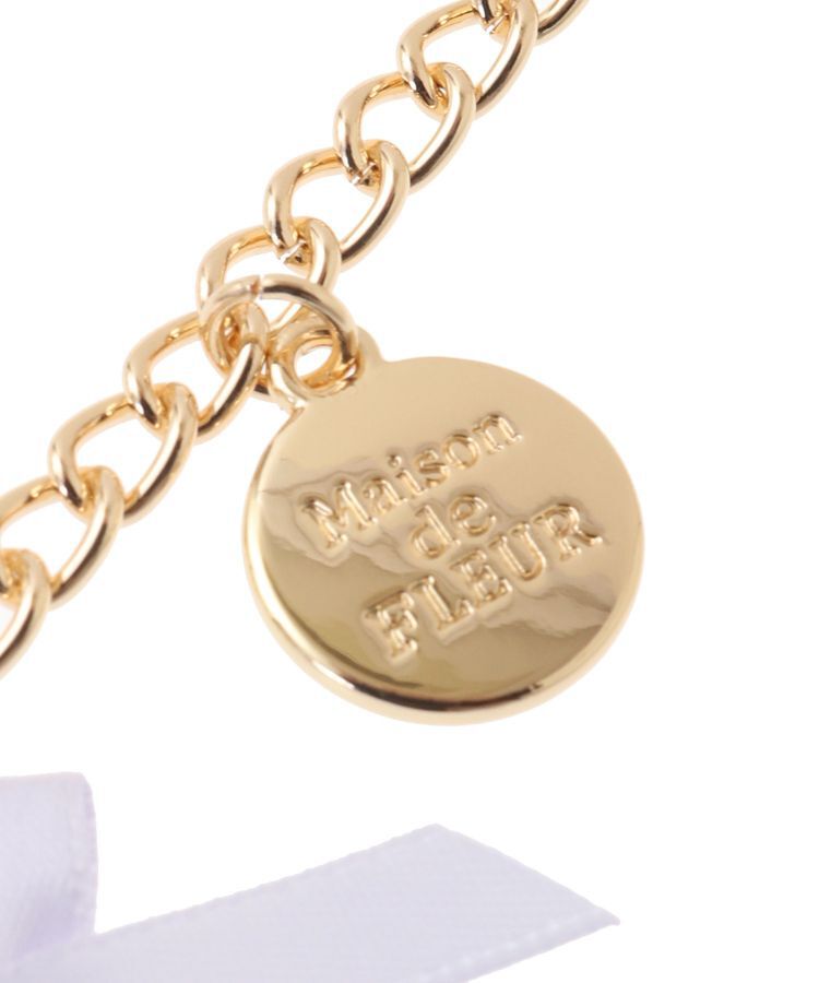 Maison de FLEUR「ビジューリボンパールバッグチャーム」|その他|