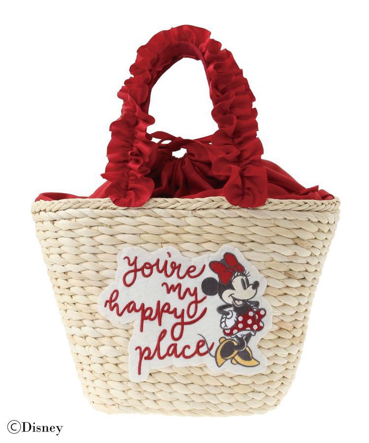 Maison de FLEUR「Minnie Mouse/フリルハンドルカゴバッグ」|ハンドバッグ|