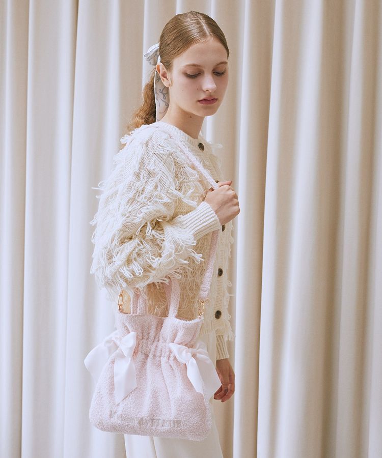 Maison de FLEUR「ボアダブルリボン2Wayトートバッグ」|トートバッグ|