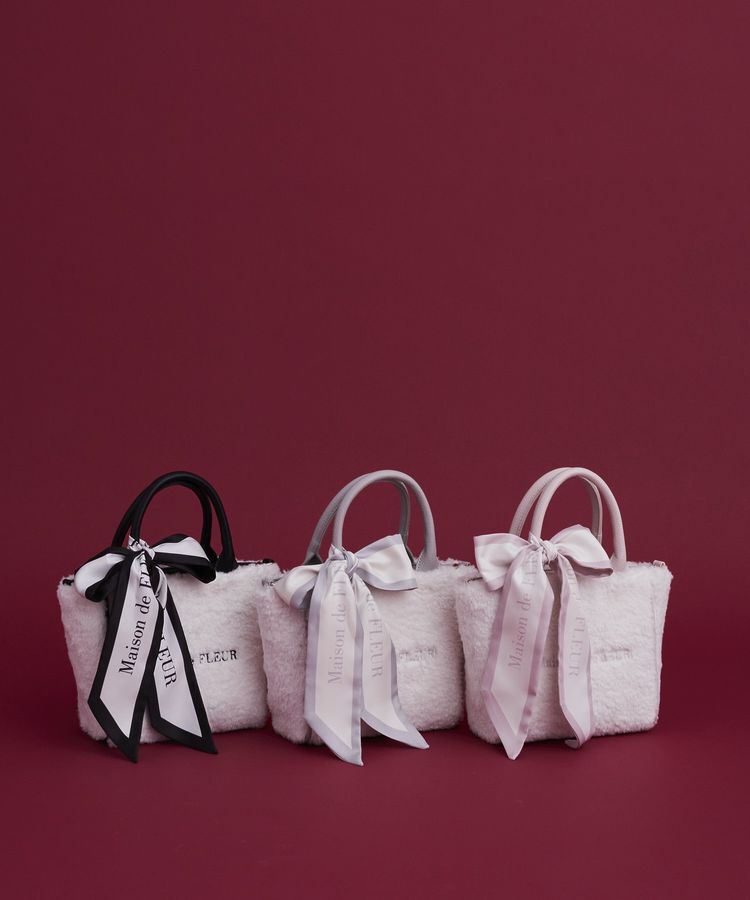 Maison de FLEUR「スカーフ付きボア2WaySトートバッグ」|トートバッグ|