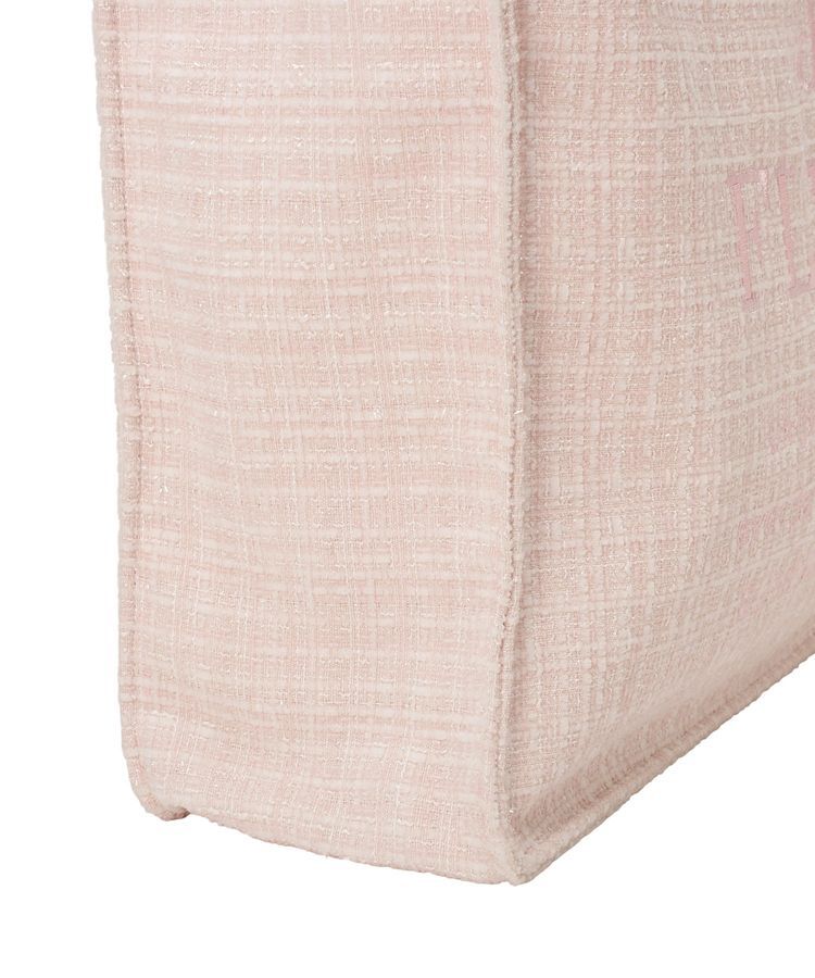 Maison de FLEUR「ツイードロゴ刺繍スクエアトートバッグ」|トートバッグ|