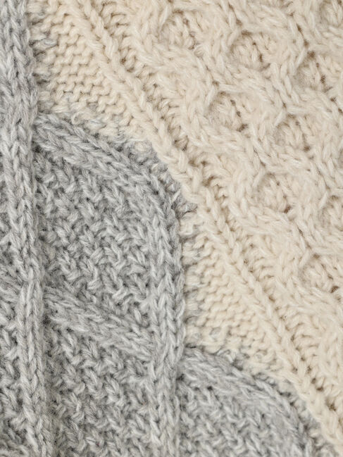  「マルチカラーケーブルニットプルオーバー」|ニット・セーター|