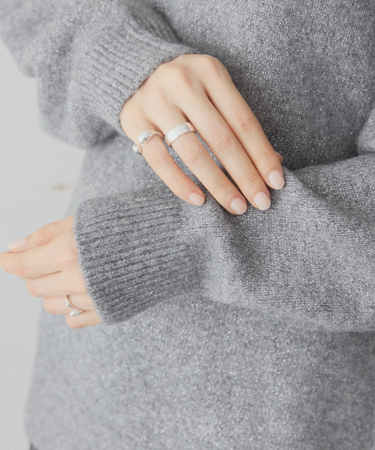 AMERICAN HOLIC「ラグランラメニットプルオーバー」|ニット・セーター|