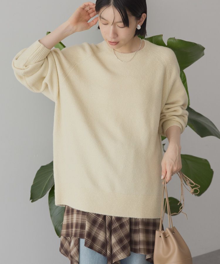 AMERICAN HOLIC「ラグランラメニットプルオーバー」|ニット・セーター|