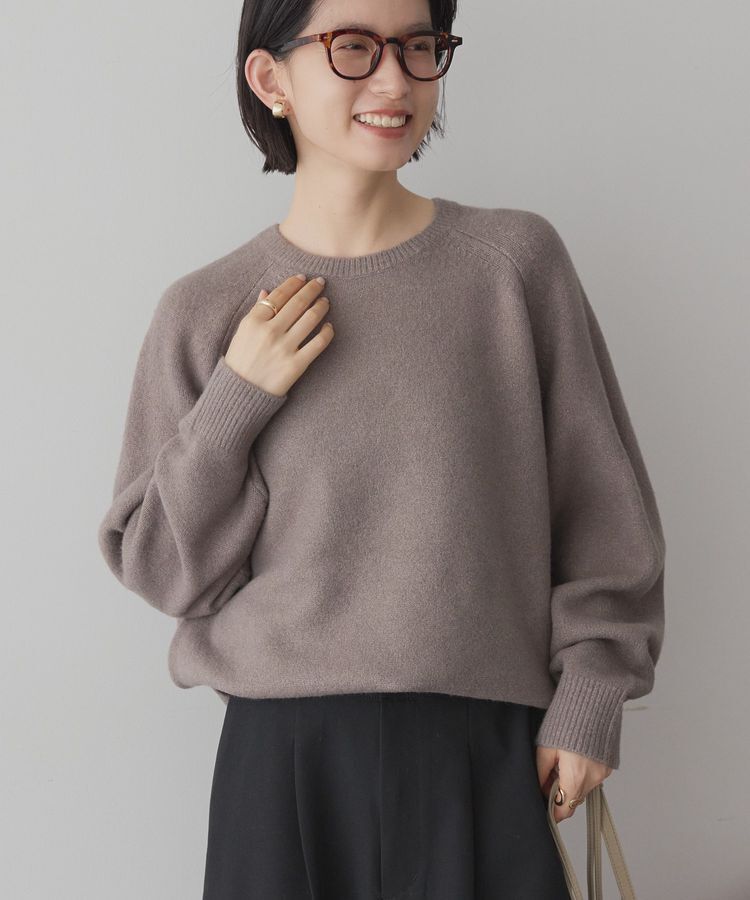 AMERICAN HOLIC「ラグランラメニットプルオーバー」|ニット・セーター|