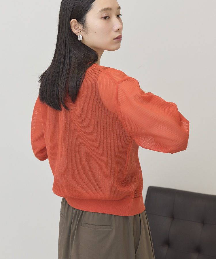 AMERICAN HOLIC「シアーリブニットカーディガン」|カーディガン|