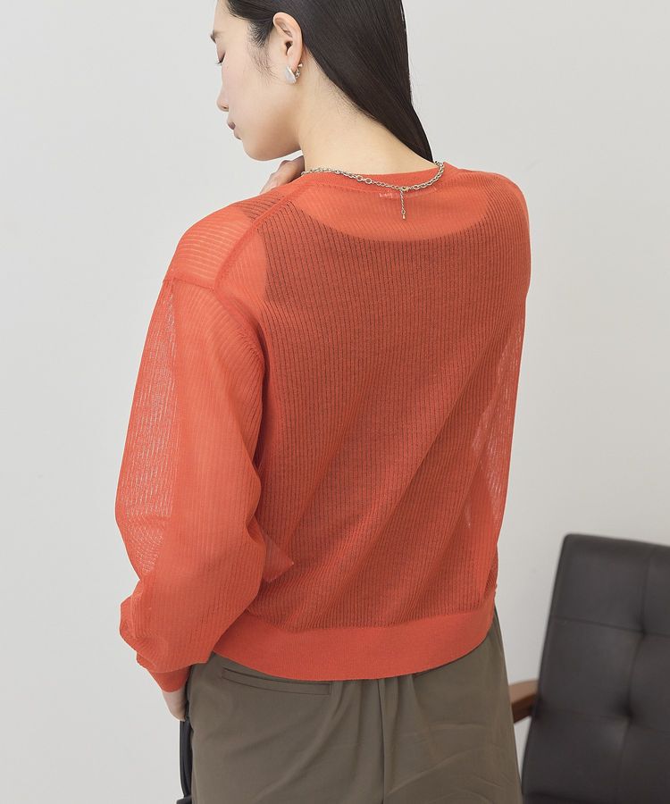 AMERICAN HOLIC「シアーリブニットカーディガン」|カーディガン|