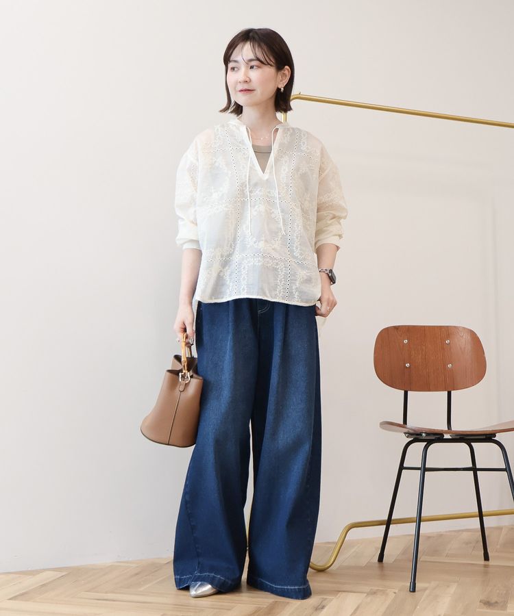 AMERICAN HOLIC「スキッパーレースブラウス」|シャツ・ブラウス|