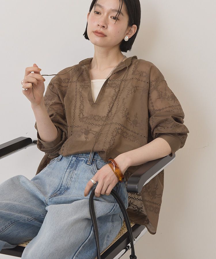 AMERICAN HOLIC「スキッパーレースブラウス」|シャツ・ブラウス|
