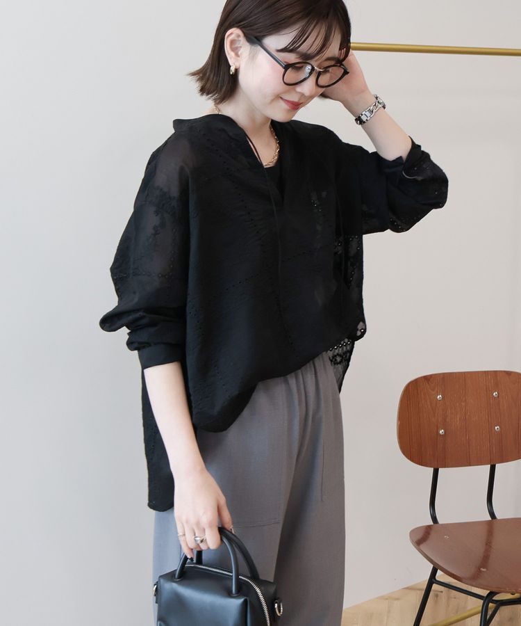 AMERICAN HOLIC「スキッパーレースブラウス」|シャツ・ブラウス|