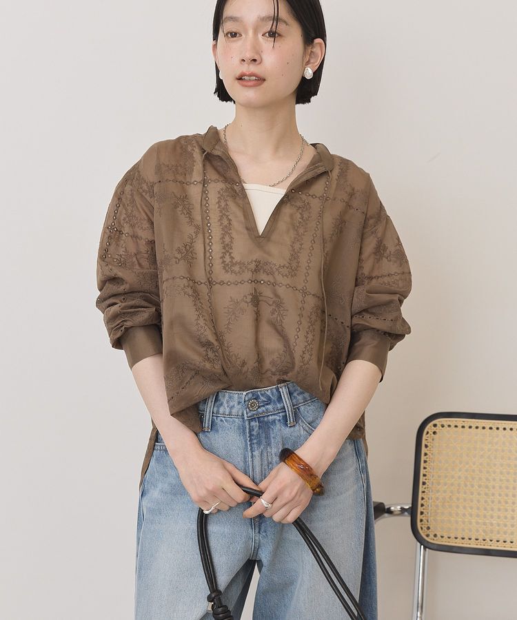 AMERICAN HOLIC「スキッパーレースブラウス」|シャツ・ブラウス|