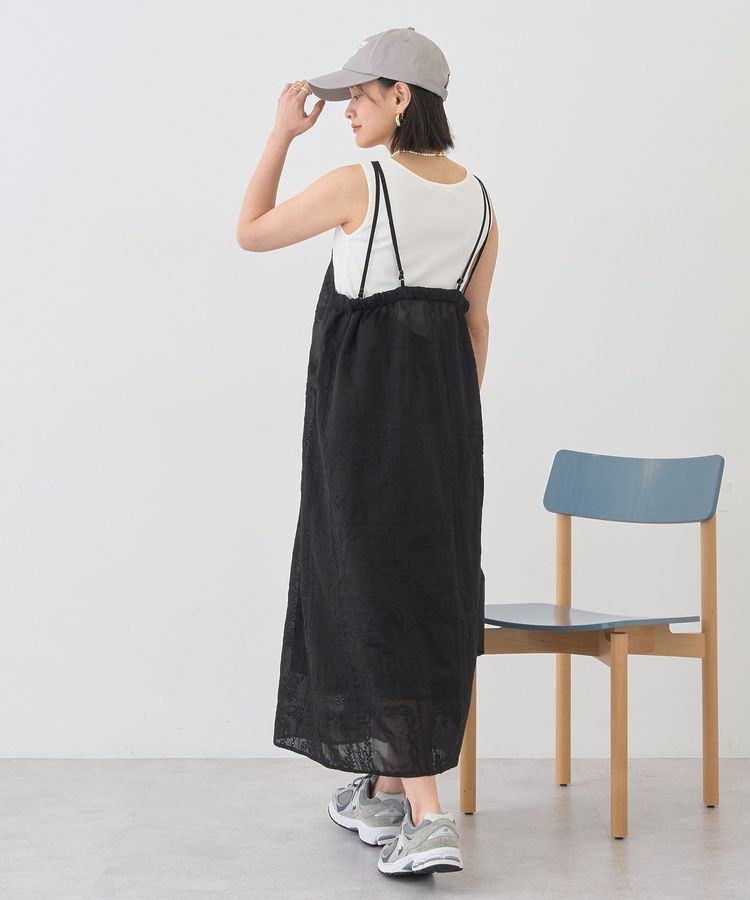 AMERICAN HOLIC「シアー刺繍キャミワンピース(ペチコート付き)」|ワンピース|