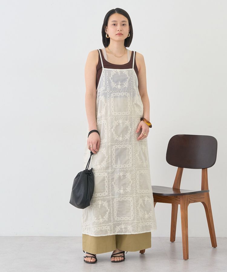 AMERICAN HOLIC「シアー刺繍キャミワンピース(ペチコート付き)」|ワンピース|