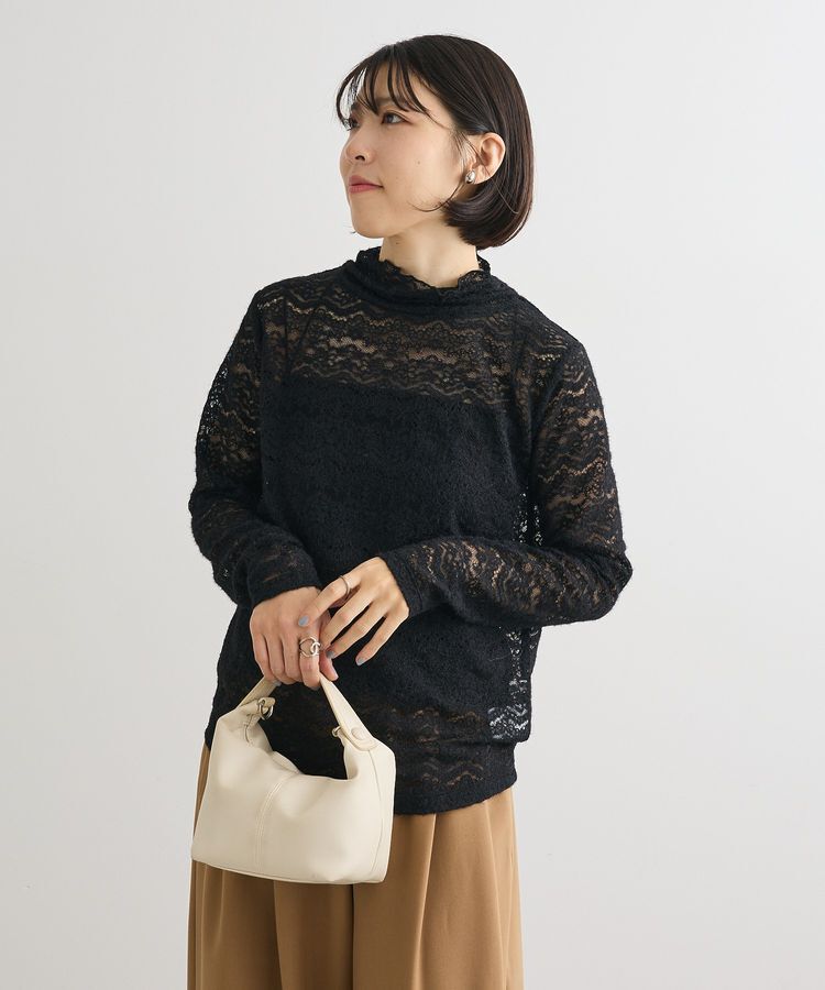 Green Parks「起毛レースプルオーバー」|Tシャツ・カットソー|