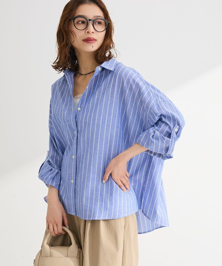 Green Parks「綿麻混シャツ」|シャツ・ブラウス|Sax