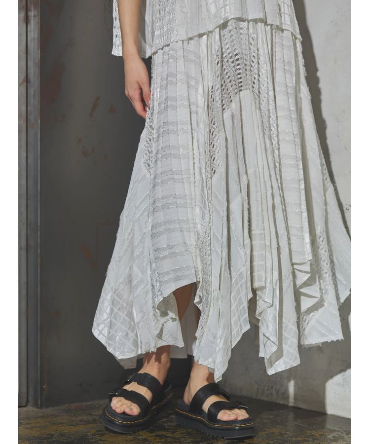 GARAGE OF GOOD CLOTHING「GOGC+ レース接ぎスカート」|スカート|