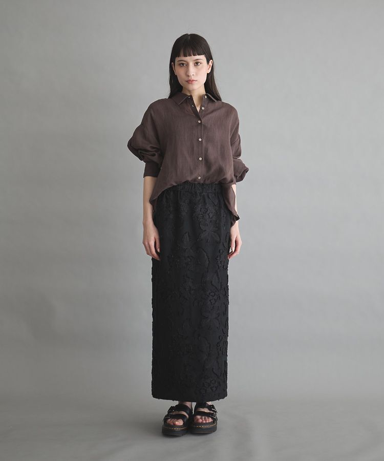 GARAGE OF GOOD CLOTHING「カットジャガード柄タイトスカートA」|タイト|