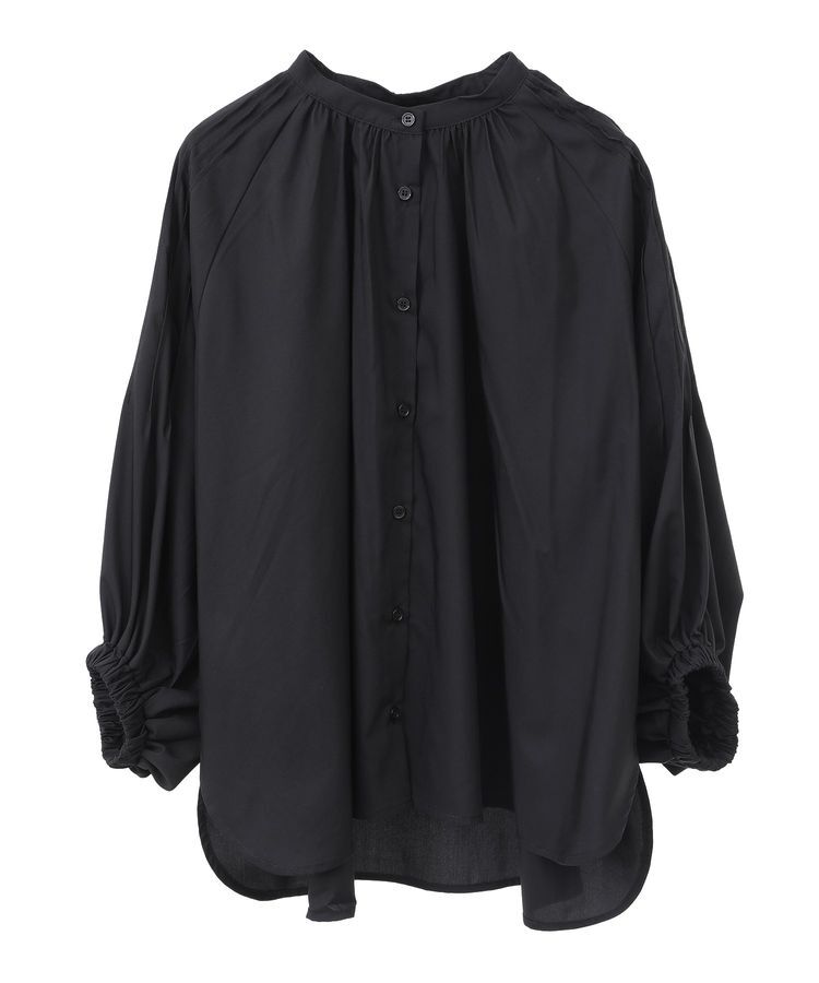 GARAGE OF GOOD CLOTHING「ピンタックボリュームスリーブプルオーバー」|シャツ・ブラウス|Black