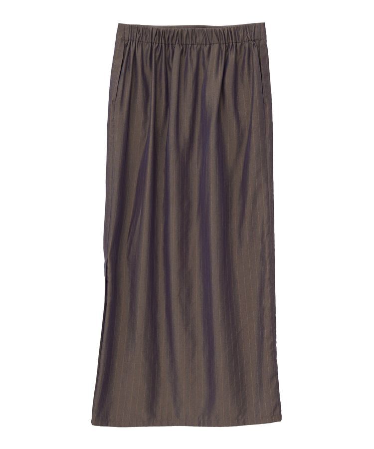 GARAGE OF GOOD CLOTHING「【日本製】ストライプサイドベンツロングスカート」|タイト|