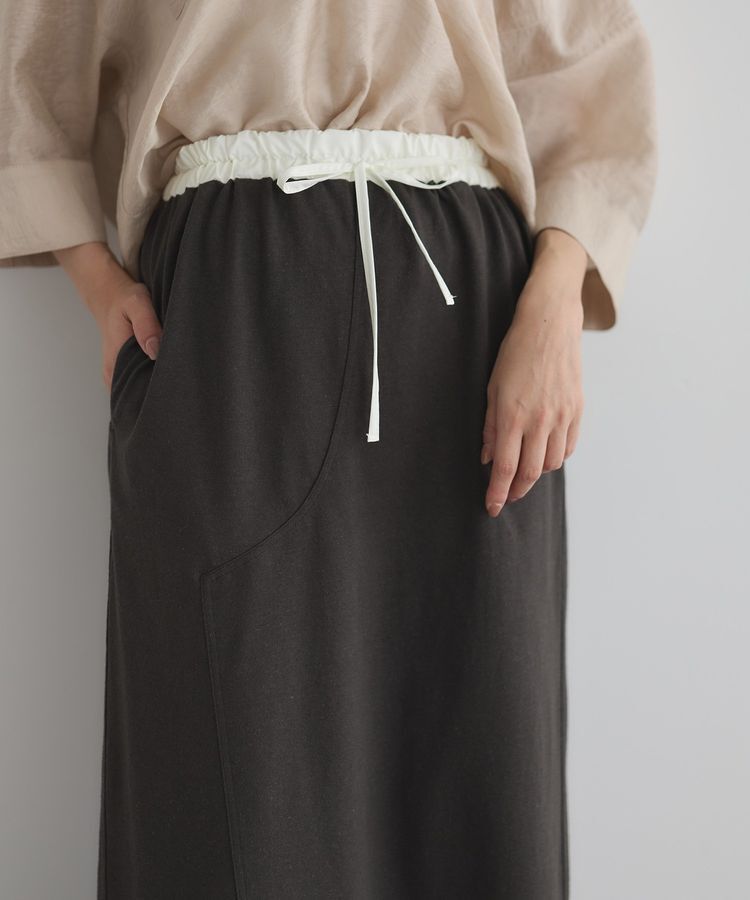GARAGE OF GOOD CLOTHING「【日本製】クロッチデザインロングスカート」|タイト|
