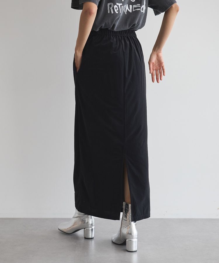 GARAGE OF GOOD CLOTHING「ベロアIラインロングスカート」|タイト|