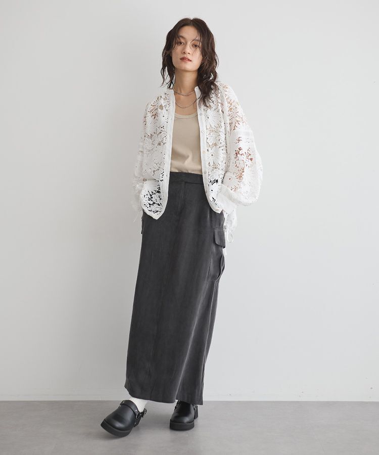 GARAGE OF GOOD CLOTHING「フィブリルIラインカーゴスカート」|タイト|