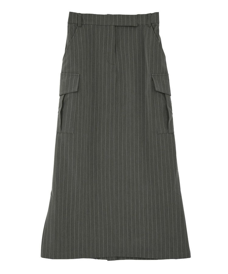GARAGE OF GOOD CLOTHING「ストライプIラインカーゴスカート」|タイト|