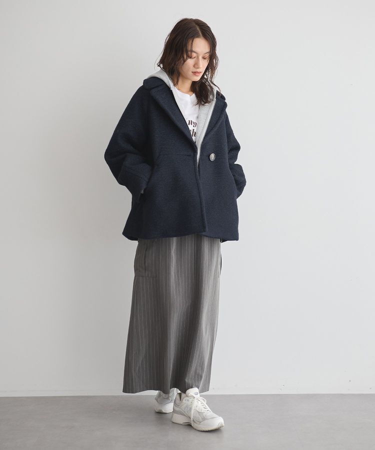 GARAGE OF GOOD CLOTHING「ストライプIラインカーゴスカート」|タイト|