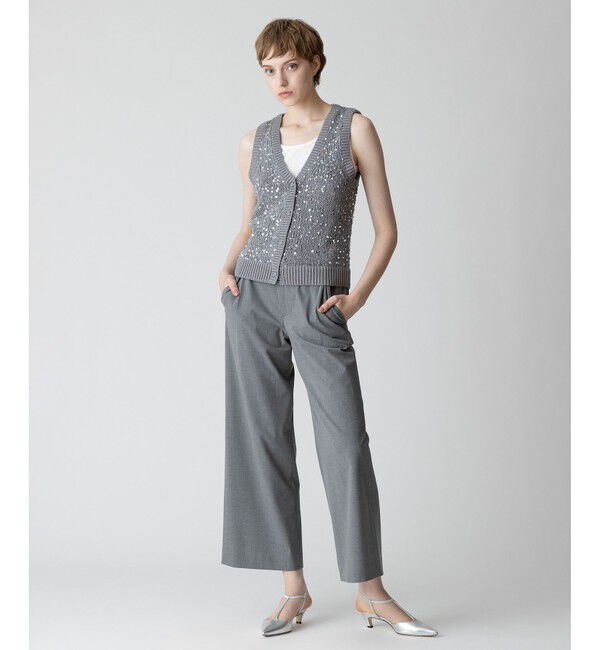 allureville「ストレッチヨークレスパンツ」|チノ|