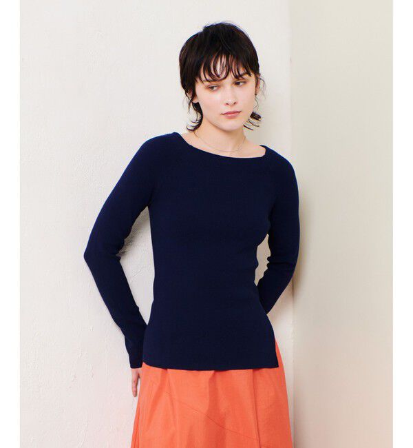 allureville「2WAYネックサイドスリットプルオーバー」|ニット・セーター|