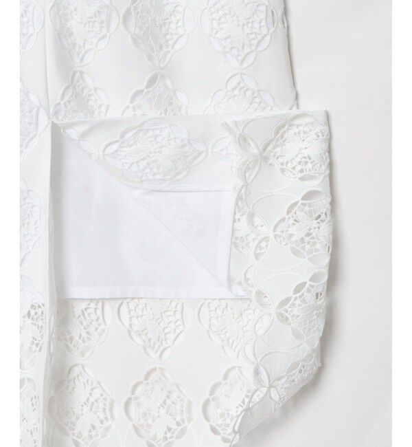 LOULOU WILLOUGHBY「【LOULOU WILLOUGHBY】タフタシシュウタイトスカート」|タイト|