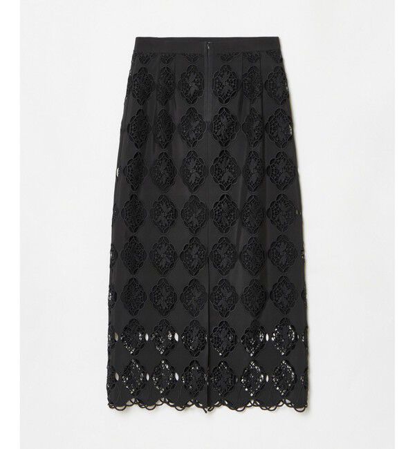 LOULOU WILLOUGHBY「【LOULOU WILLOUGHBY】タフタシシュウタイトスカート」|タイト|