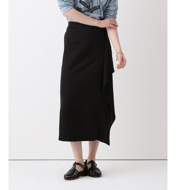 allureville「イレギュラーフレアスカート」|スカート|ブラック