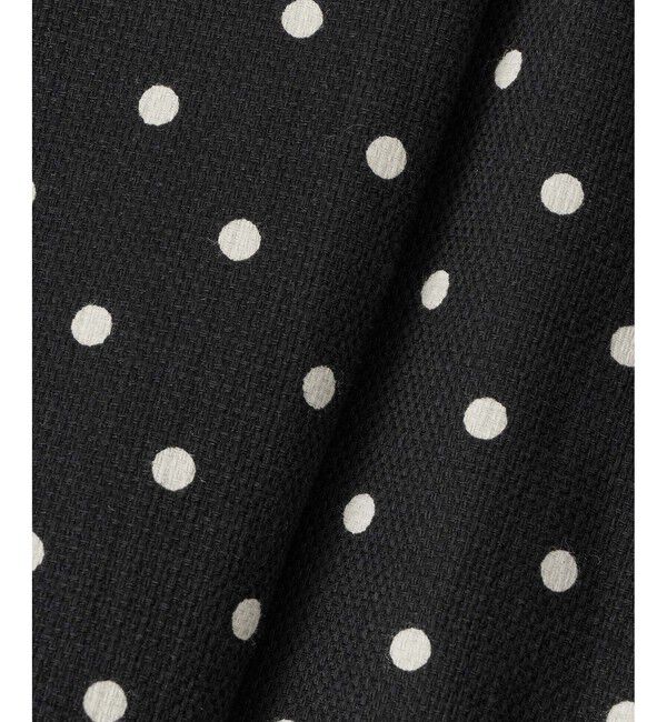 LOULOU WILLOUGHBY「【LOULOU WILLOUGHBY】リネン混ドットハーフスリーブジャケット」|テーラードジャケット|